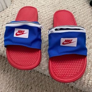 Nike Benassi JDI Fanny Pack Mens Bright Crimson - Size 13